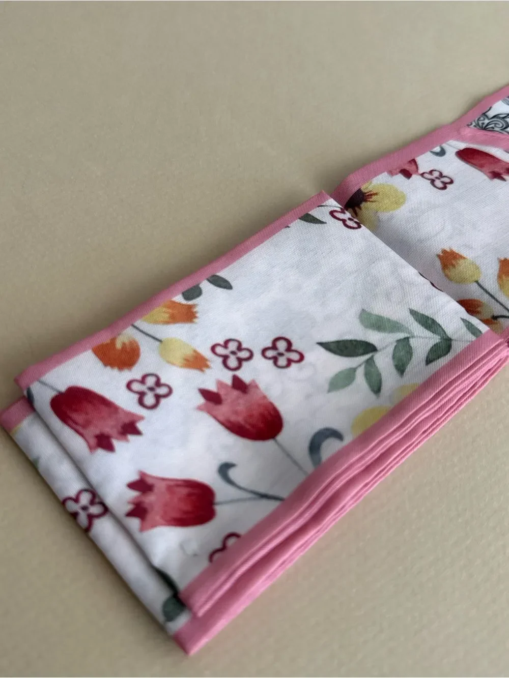 Pink floral Scarf M1602